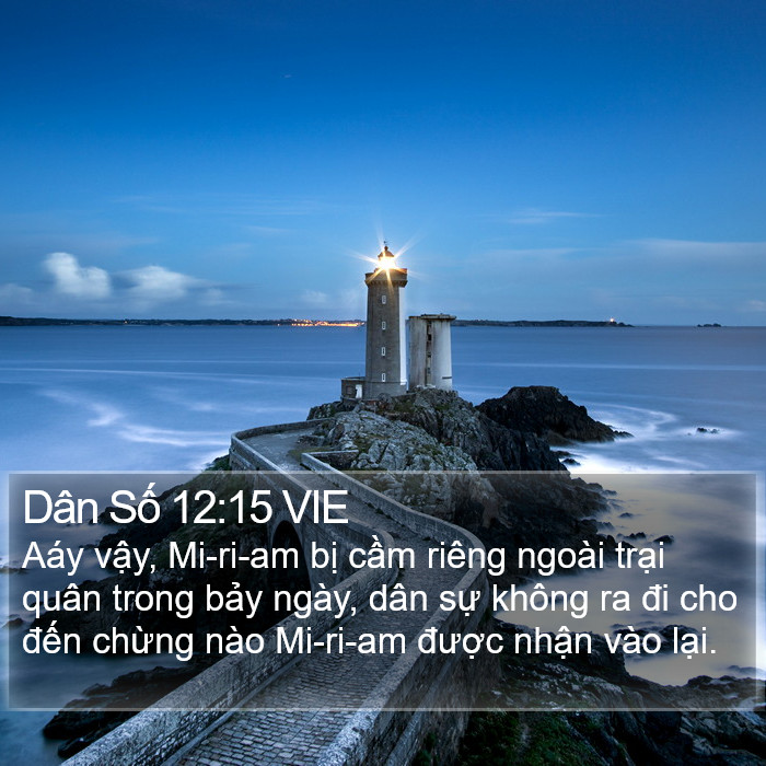 Dân Số 12:15 VIE Bible Study