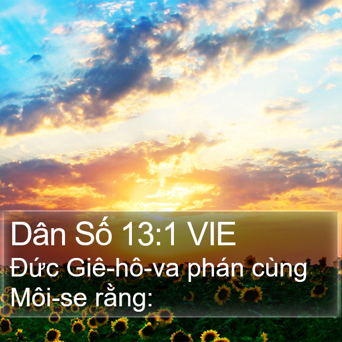 Dân Số 13:1 VIE Bible Study