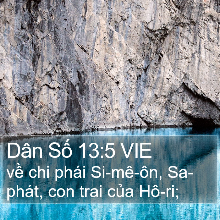 Dân Số 13:5 VIE Bible Study