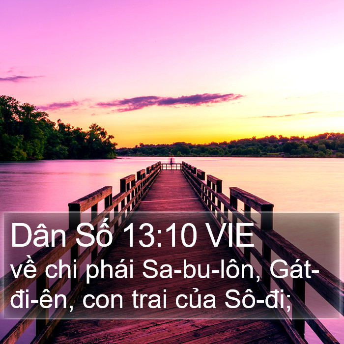 Dân Số 13:10 VIE Bible Study
