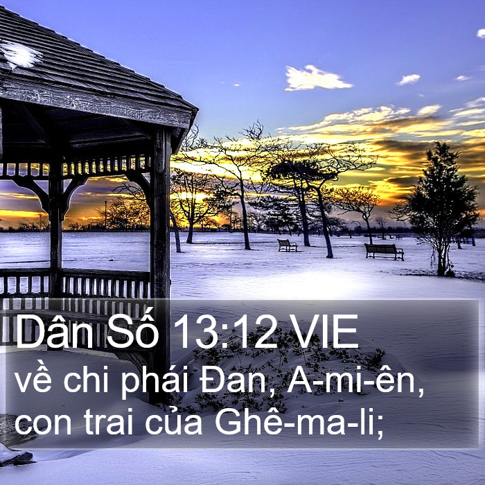Dân Số 13:12 VIE Bible Study