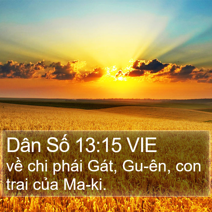 Dân Số 13:15 VIE Bible Study