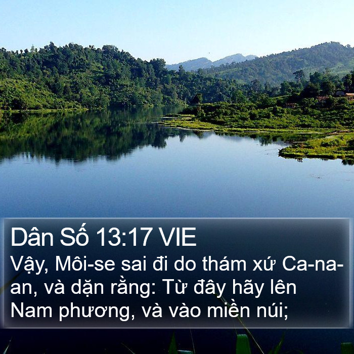 Dân Số 13:17 VIE Bible Study