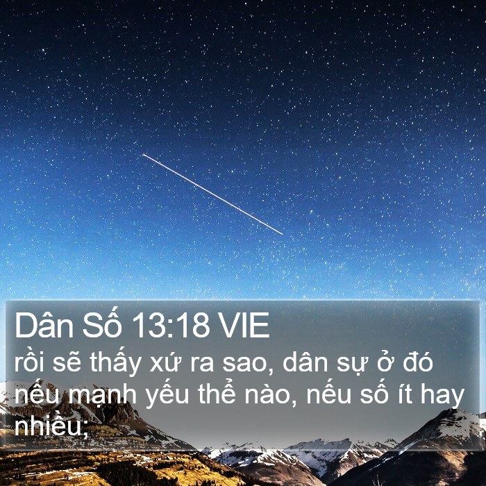 Dân Số 13:18 VIE Bible Study