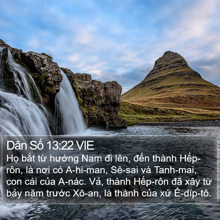 Dân Số 13:22 VIE Bible Study