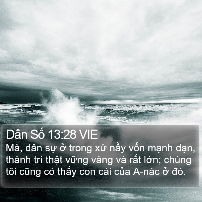 Dân Số 13:28 VIE Bible Study
