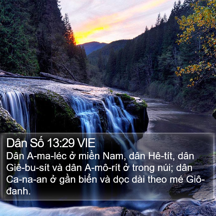 Dân Số 13:29 VIE Bible Study