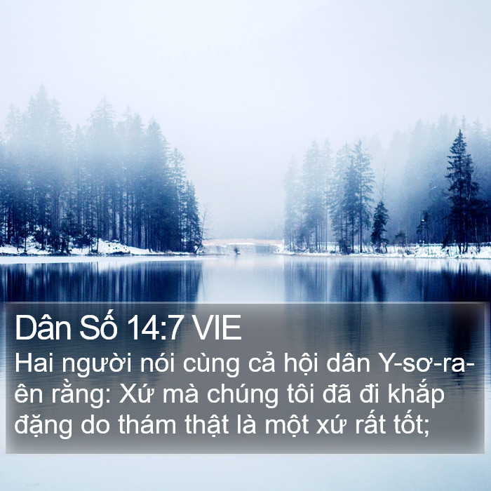 Dân Số 14:7 VIE Bible Study