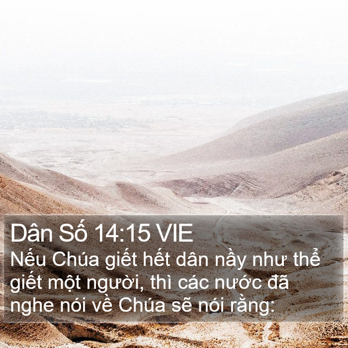 Dân Số 14:15 VIE Bible Study