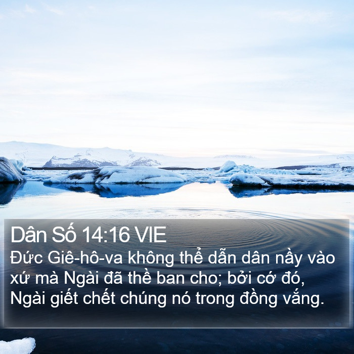 Dân Số 14:16 VIE Bible Study