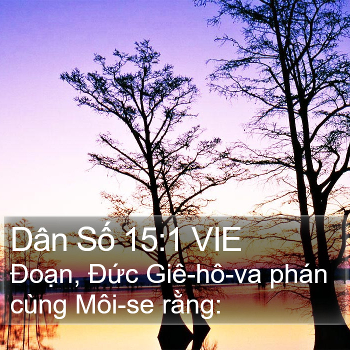 Dân Số 15:1 VIE Bible Study