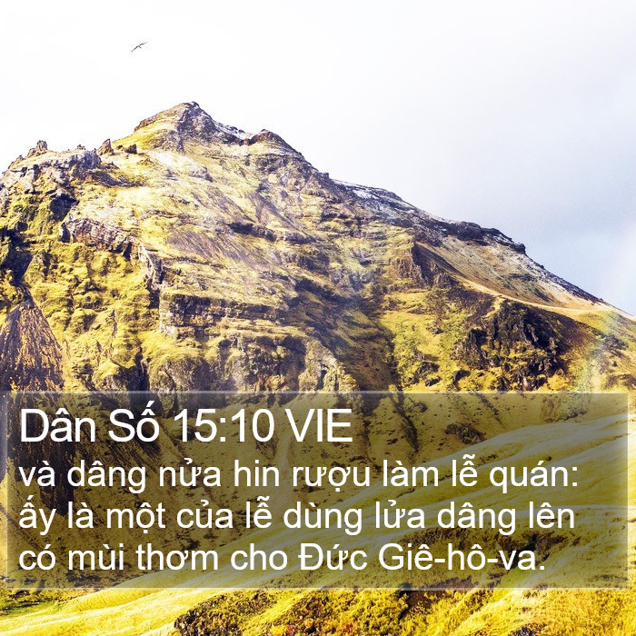 Dân Số 15:10 VIE Bible Study