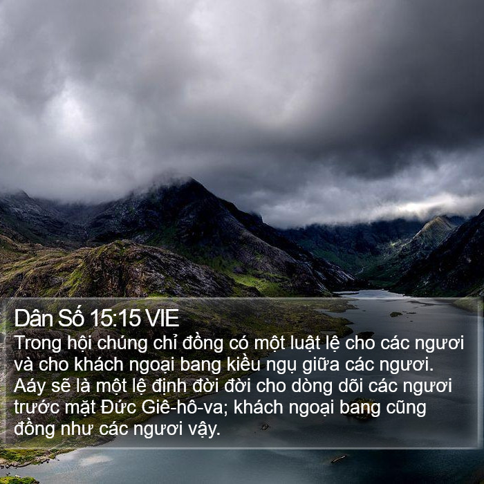 Dân Số 15:15 VIE Bible Study