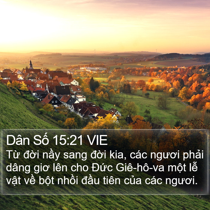 Dân Số 15:21 VIE Bible Study