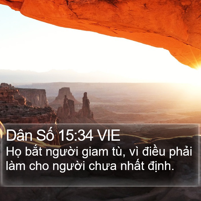 Dân Số 15:34 VIE Bible Study