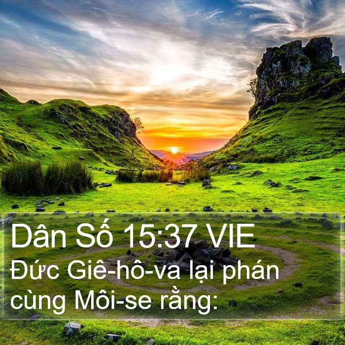 Dân Số 15:37 VIE Bible Study