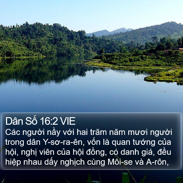 Dân Số 16:2 VIE Bible Study