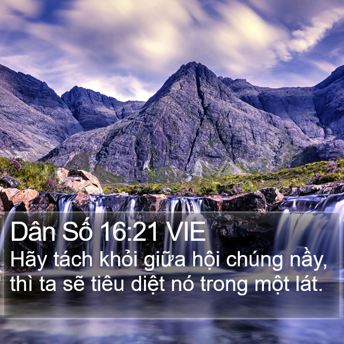 Dân Số 16:21 VIE Bible Study