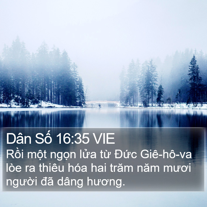 Dân Số 16:35 VIE Bible Study