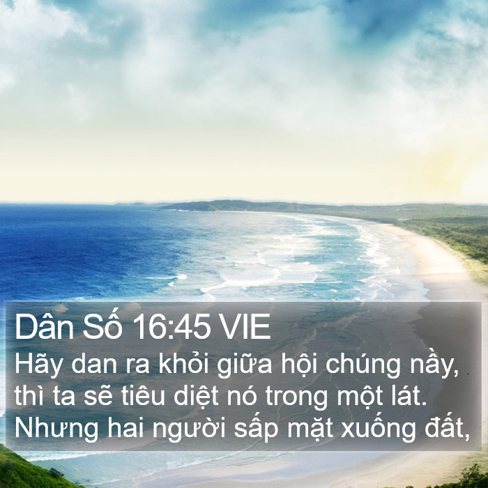 Dân Số 16:45 VIE Bible Study