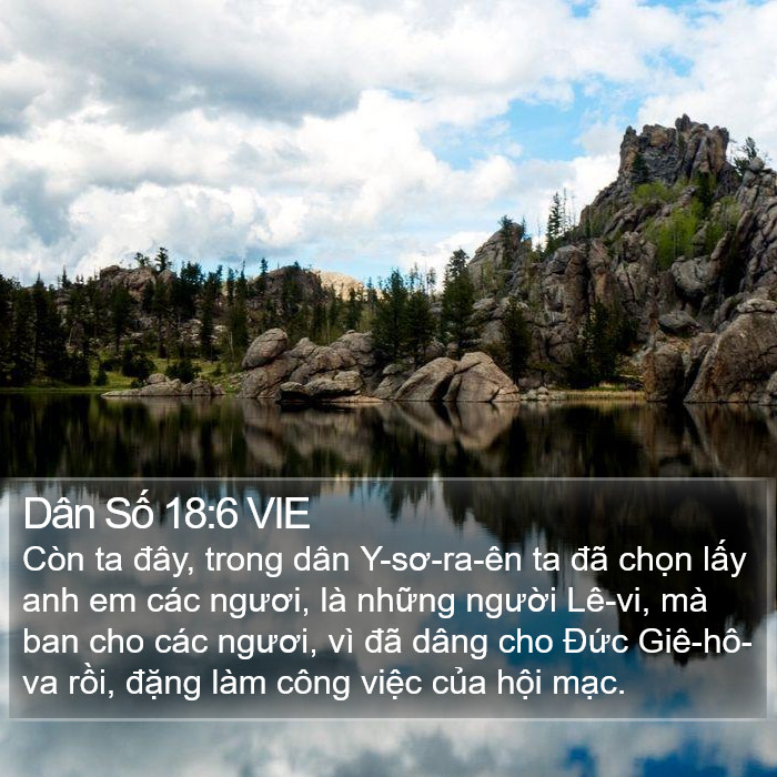Dân Số 18:6 VIE Bible Study