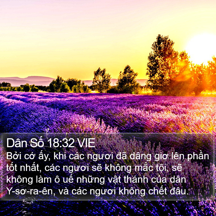 Dân Số 18:32 VIE Bible Study