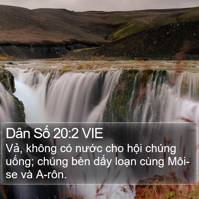 Dân Số 20:2 VIE Bible Study