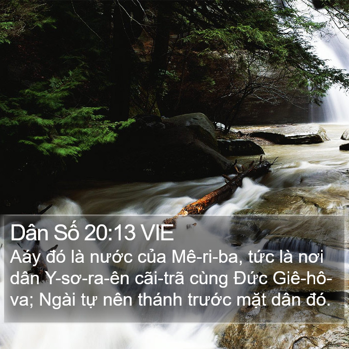 Dân Số 20:13 VIE Bible Study