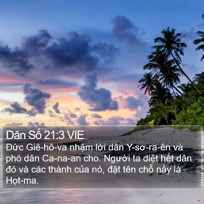 Dân Số 21:3 VIE Bible Study