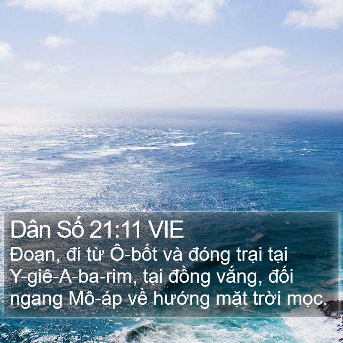 Dân Số 21:11 VIE Bible Study