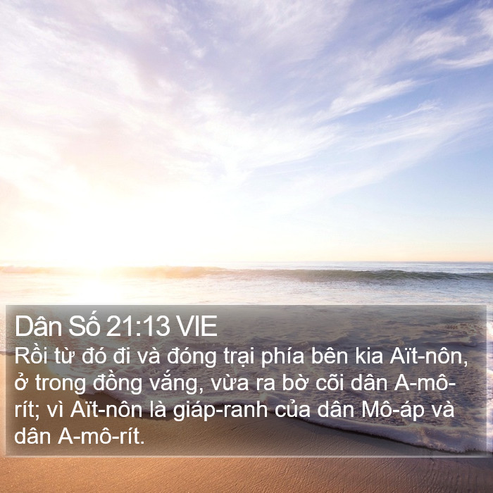 Dân Số 21:13 VIE Bible Study