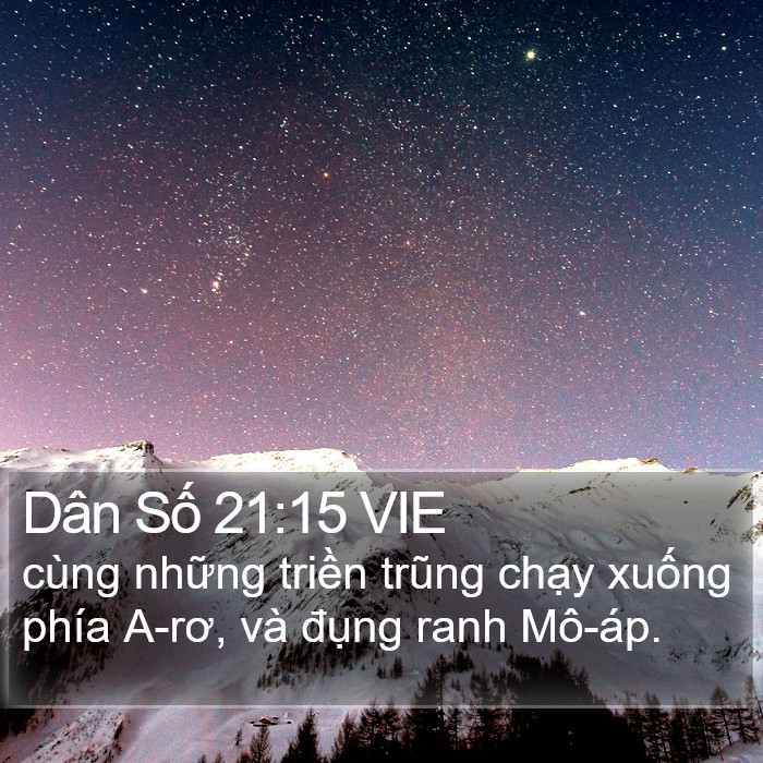 Dân Số 21:15 VIE Bible Study