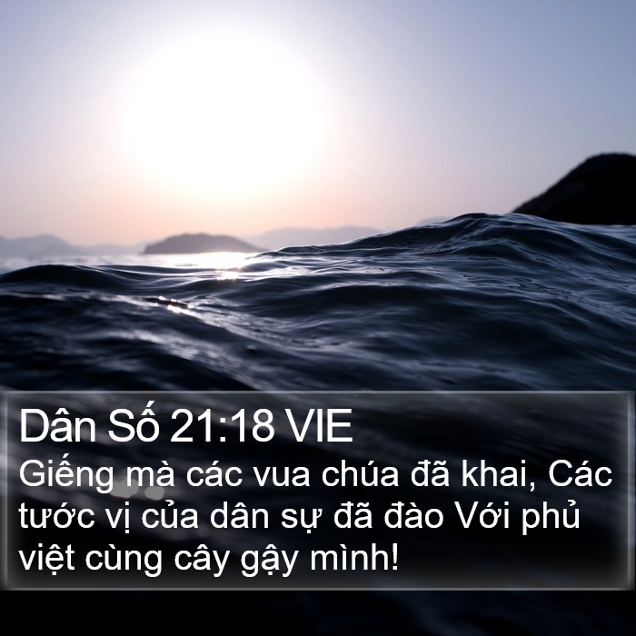 Dân Số 21:18 VIE Bible Study