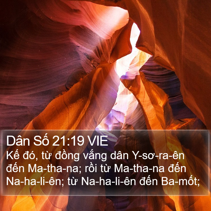 Dân Số 21:19 VIE Bible Study