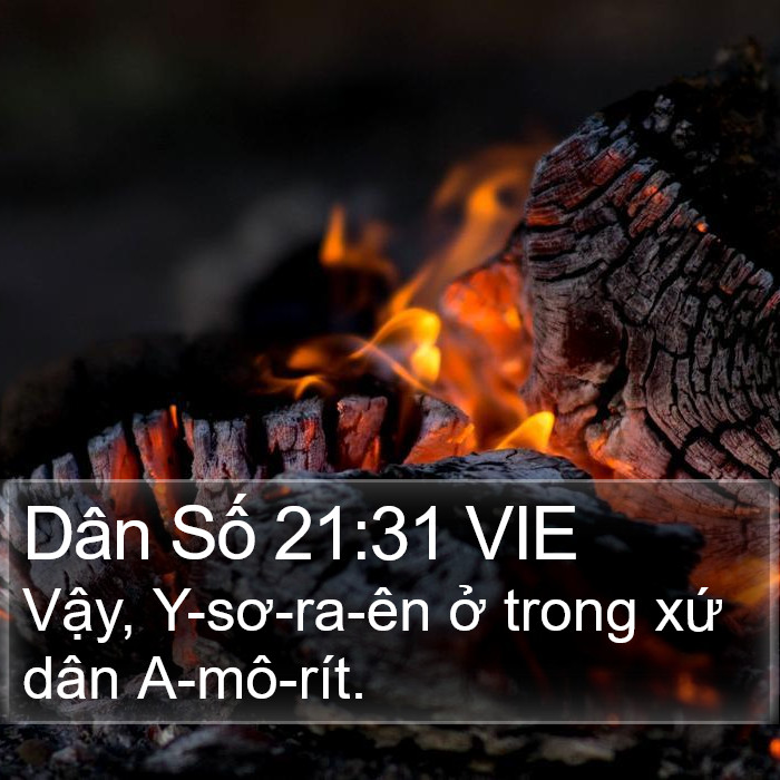 Dân Số 21:31 VIE Bible Study