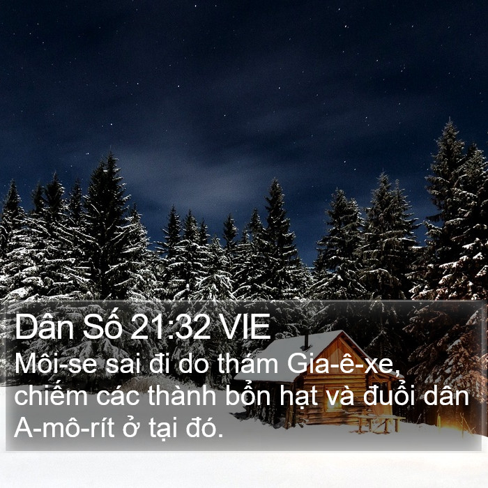 Dân Số 21:32 VIE Bible Study