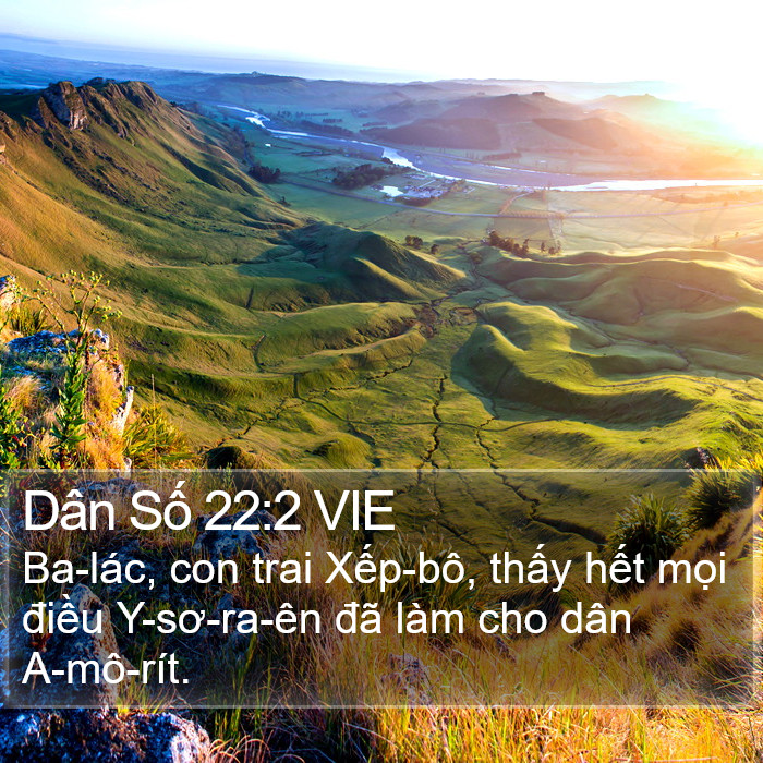 Dân Số 22:2 VIE Bible Study