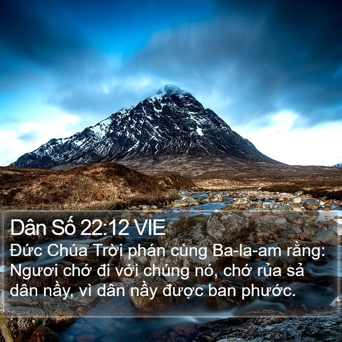 Dân Số 22:12 VIE Bible Study