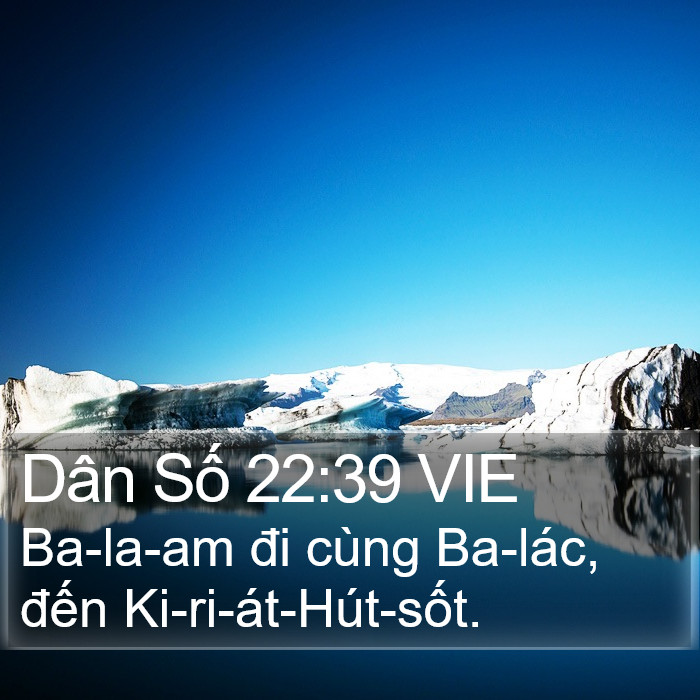 Dân Số 22:39 VIE Bible Study