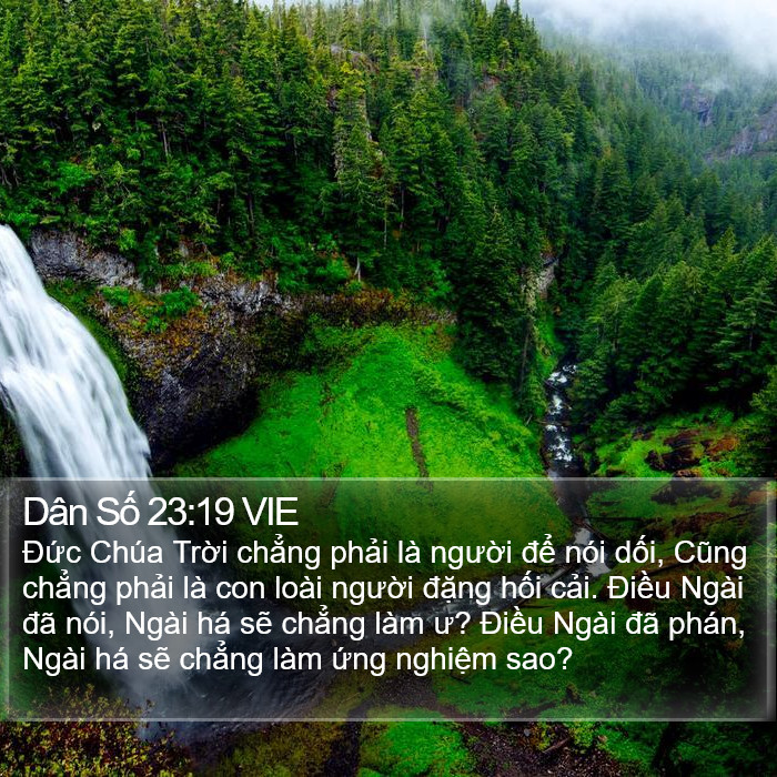 Dân Số 23:19 VIE Bible Study