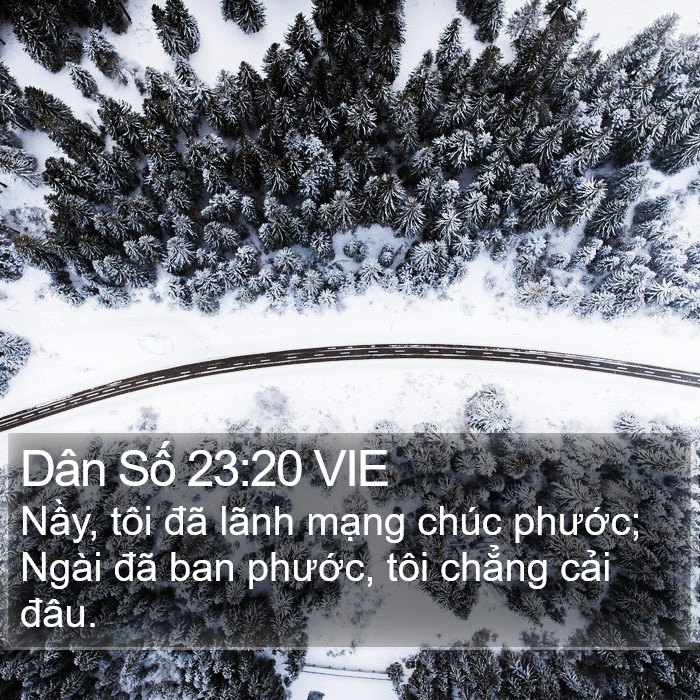 Dân Số 23:20 VIE Bible Study