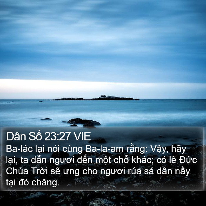 Dân Số 23:27 VIE Bible Study