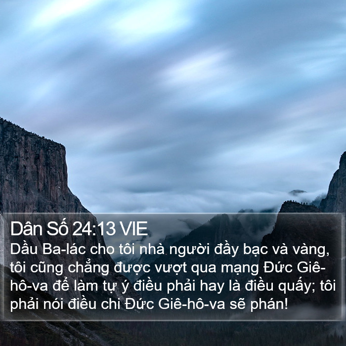 Dân Số 24:13 VIE Bible Study