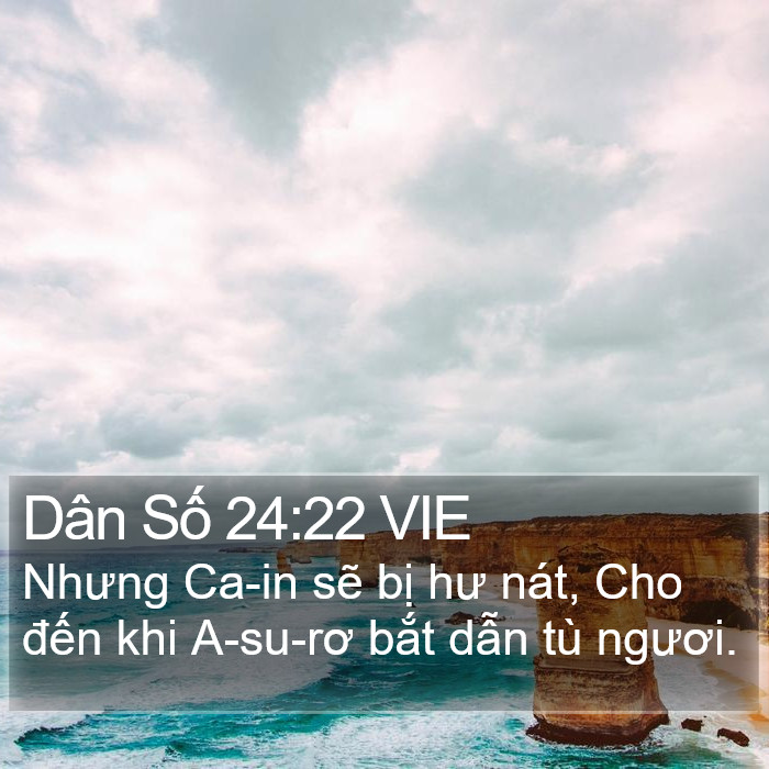 Dân Số 24:22 VIE Bible Study