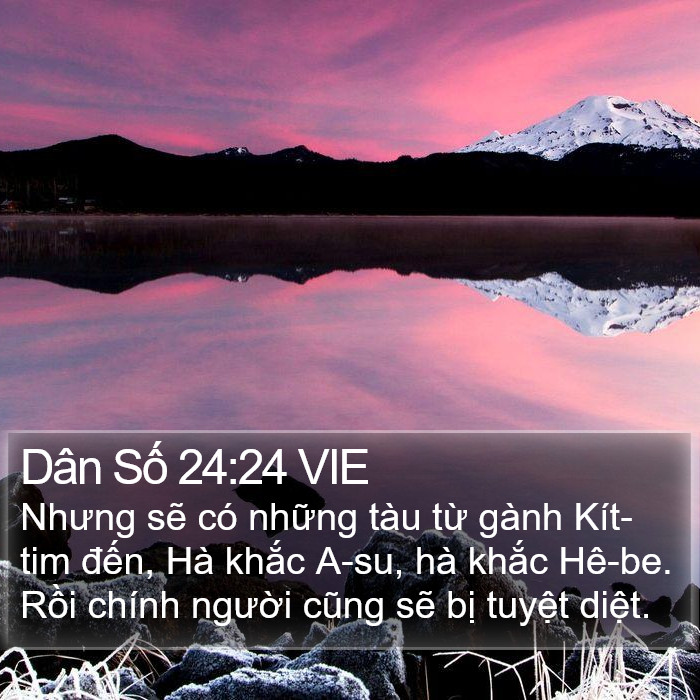 Dân Số 24:24 VIE Bible Study