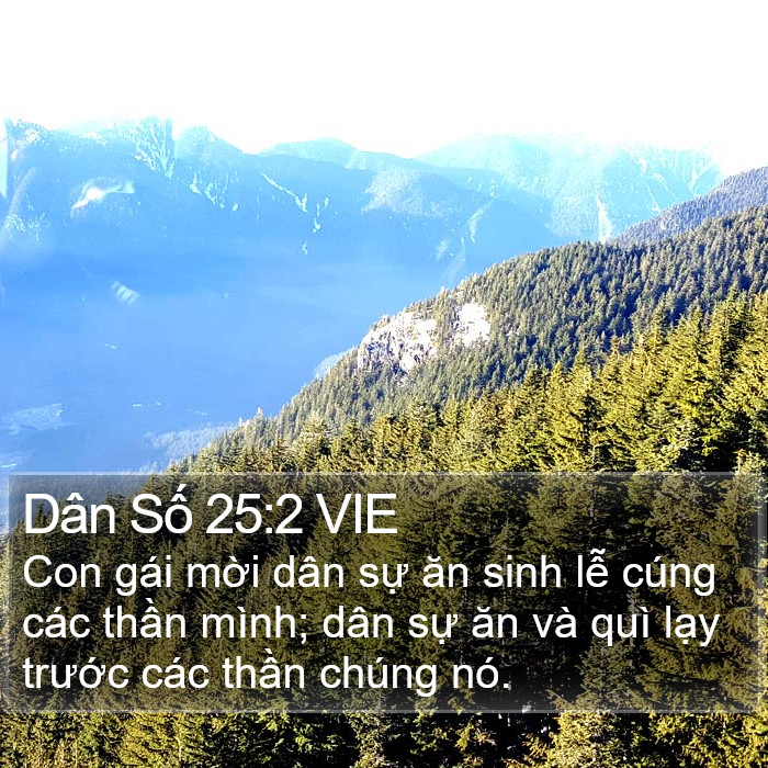 Dân Số 25:2 VIE Bible Study