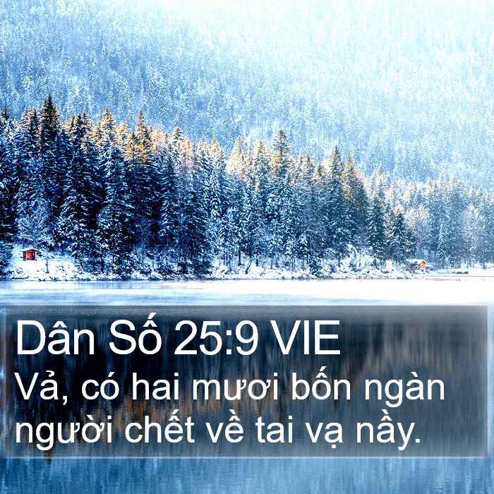 Dân Số 25:9 VIE Bible Study