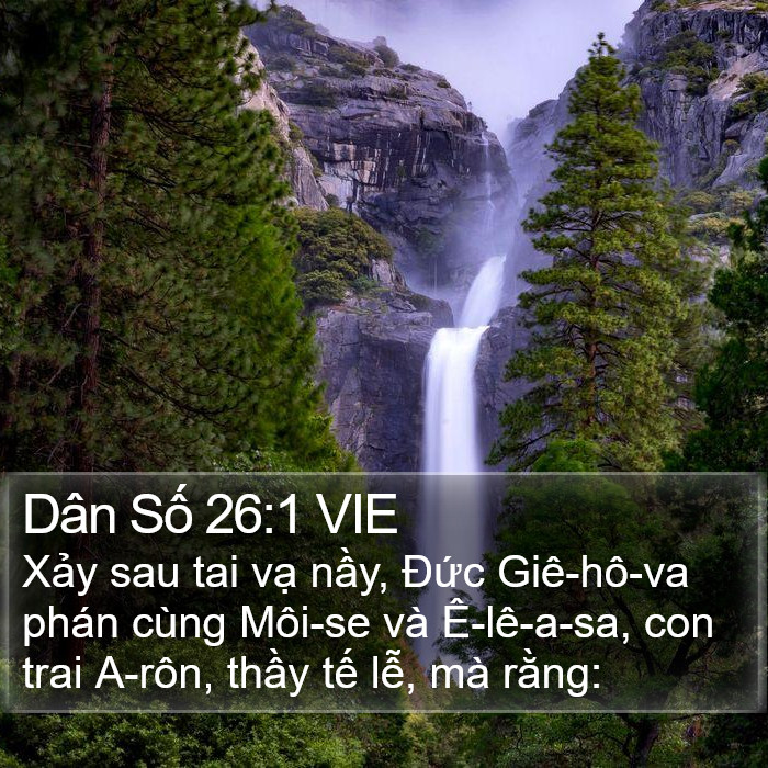 Dân Số 26:1 VIE Bible Study