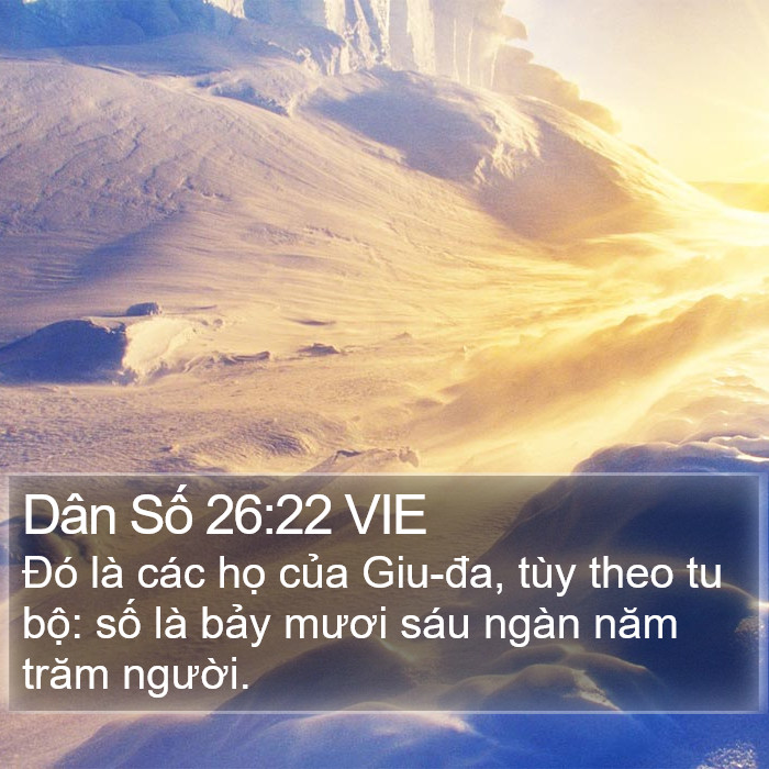 Dân Số 26:22 VIE Bible Study