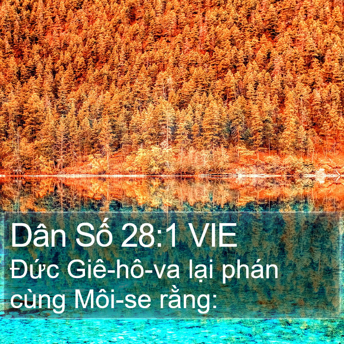 Dân Số 28:1 VIE Bible Study